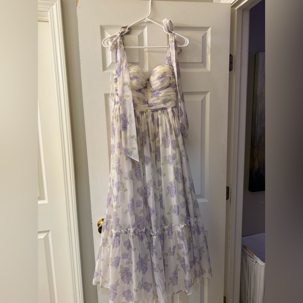 Petal & pup floret midi dress lavender